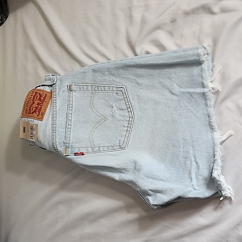Levis 501 button fly cutoffs high rise jean shorts sz 26 27 28 29 30 31 nwt - Picture 3 of 6